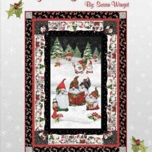 Baby It’s gnome Outside Quilt Kit, Susan winget 45 X 62
